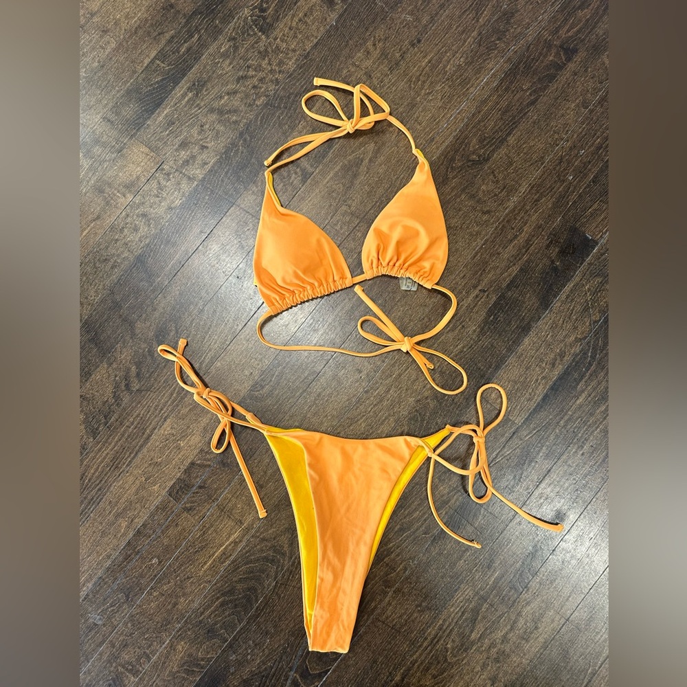 SHEIN 2-Piece Orange Bikini Set M